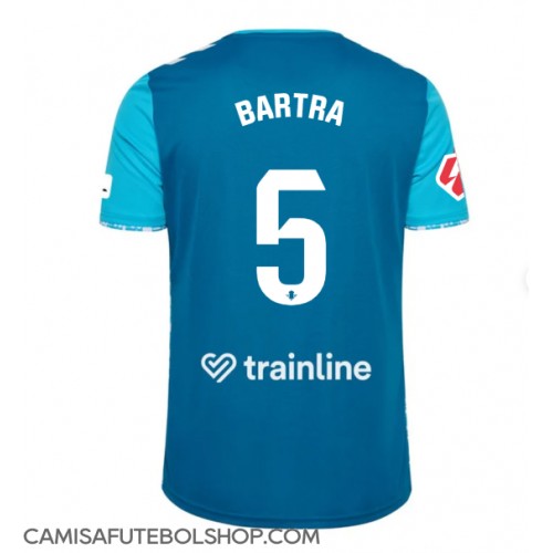 Camisa de time de futebol Real Betis Marc Bartra #5 Replicas 3º Equipamento 2024-25 Manga Curta